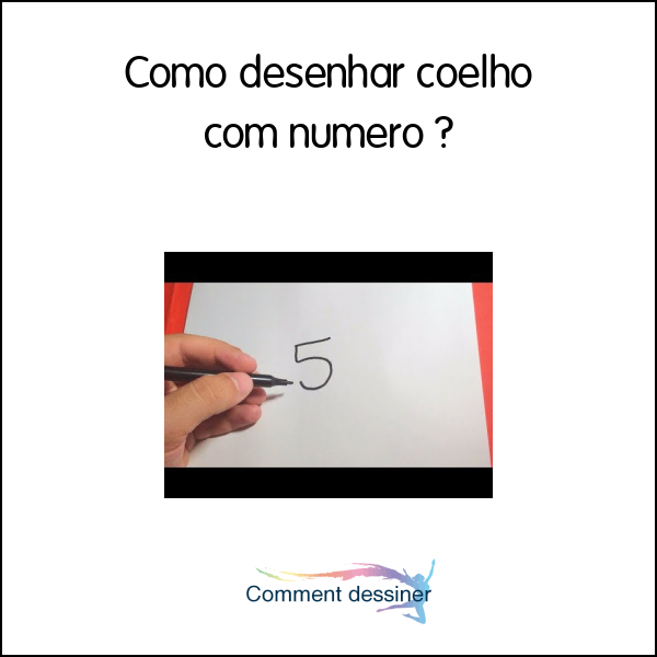 Como desenhar coelho com numero